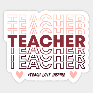 Teach Love Inspire Back to School Sticker